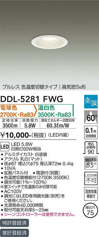 ddl5281fwg