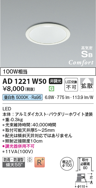 ad1221w50